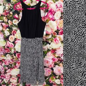 Ignite Evenings Polka Dot Ruffle Tiered Dress Size 18